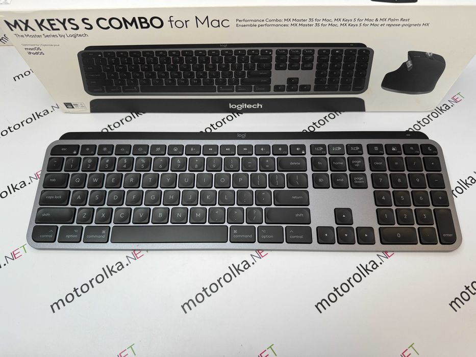 Клавиатура беспроводная Logitech MX Keys S Wireless for Mac Space Gray