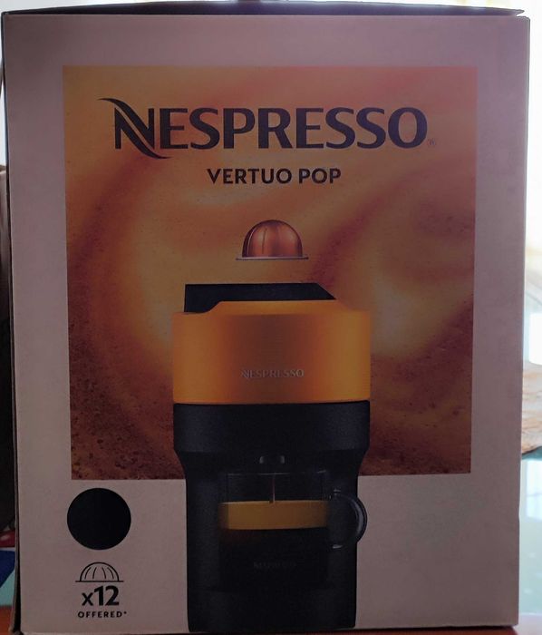 [NOVA] Máquina café Vertuo Pop Liquorice Black Nespresso + cápsulas