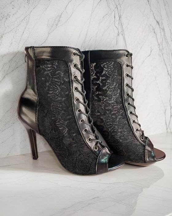 Танцювальні туфлі High Heels "Maison Eclat" з подвійною мереживною сіт