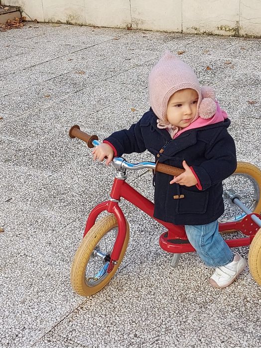 Bicicleta de Equilibrio 2-em-1 Vintage Vermelha Trybike (Como nova)