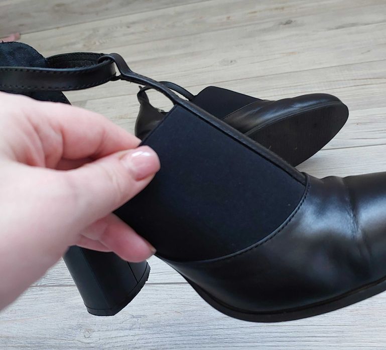 Сапоги шкіряні нат.