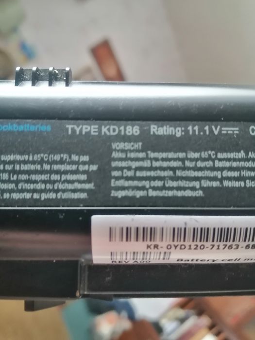 Акб ноутбука DELL