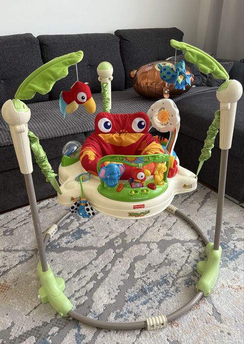 Розвиваючі стрибунці Fisher-Price Rainforest Jumperoo (Тропічний ліс)