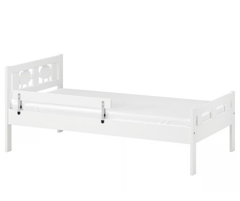 Łóżko IKEA KRITTER białe, 70x160 cm