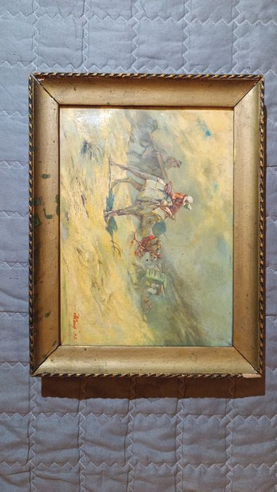 Картина авторская ручная работа 1957 г