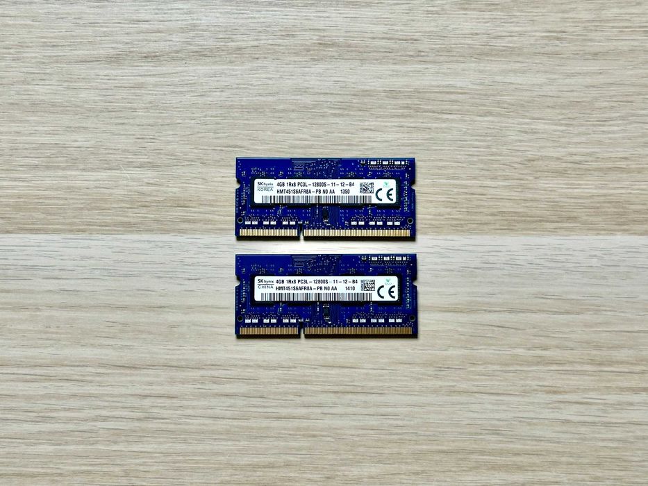 RAM SK Hynix 8GB 2x4GB DDR3 / DDR3L PC3L 12800S – sprawna / testowana