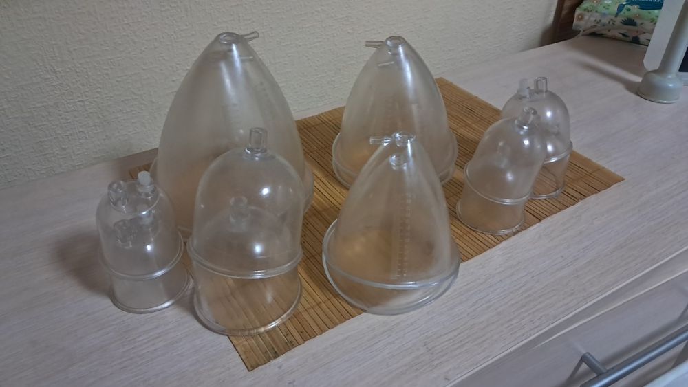 Аппарат вакуумного массажу BL-600 GBT з банками і роликовими насадками