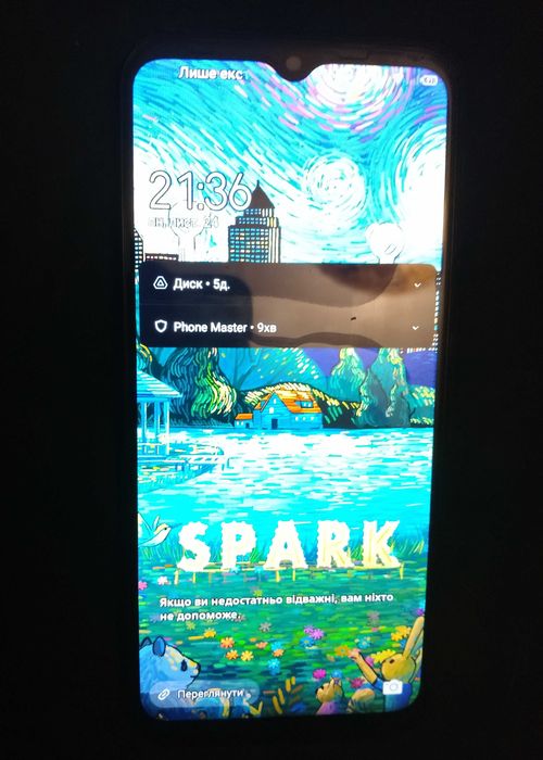Мобільний телефон Смартфон Tecno KE5j Spark 6 Go 3/64Gb 6.52" +чохол