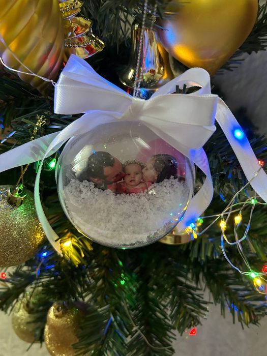 Новорічна кулька на ялинку з вашим фото. Шар с фото