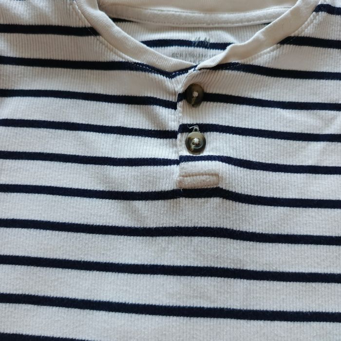 2 szt. longsleeve koszulki prążkowane H&M 110/116