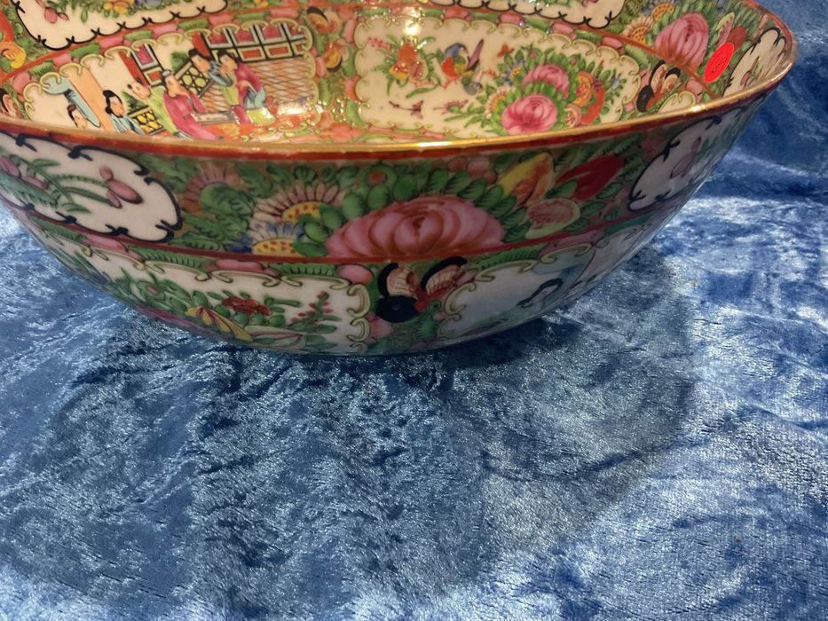 Chinese Bowl  canton famaly rose 25x10cm alt,