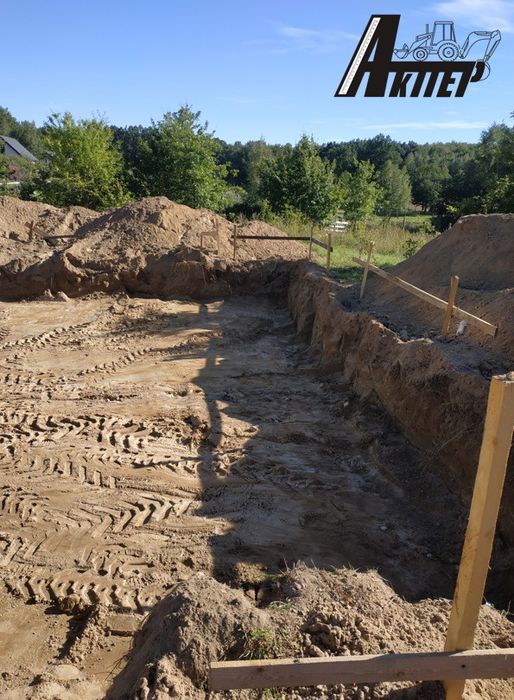 Prace ziemne, usługi koparką kołową