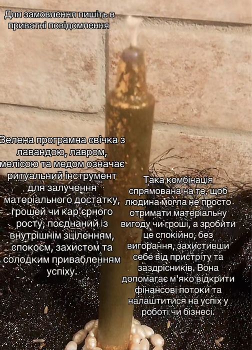 Програмні свічки воскові
