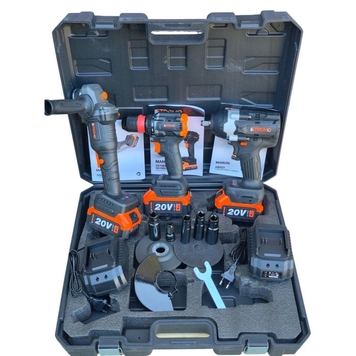 Набір акумуляторних інструментів Stromo PA185SET 3в1