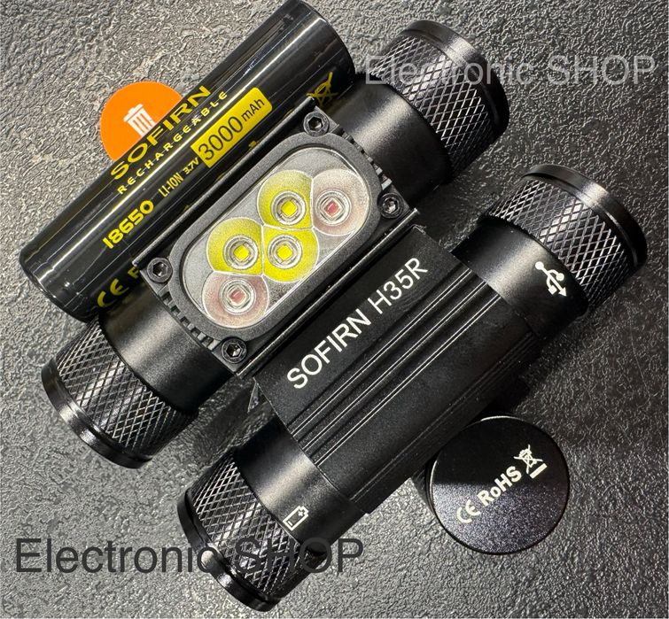 NEW! SOFIRN H35R \1500lm\660nm red light\3000ma\оновлення моделі H25LR