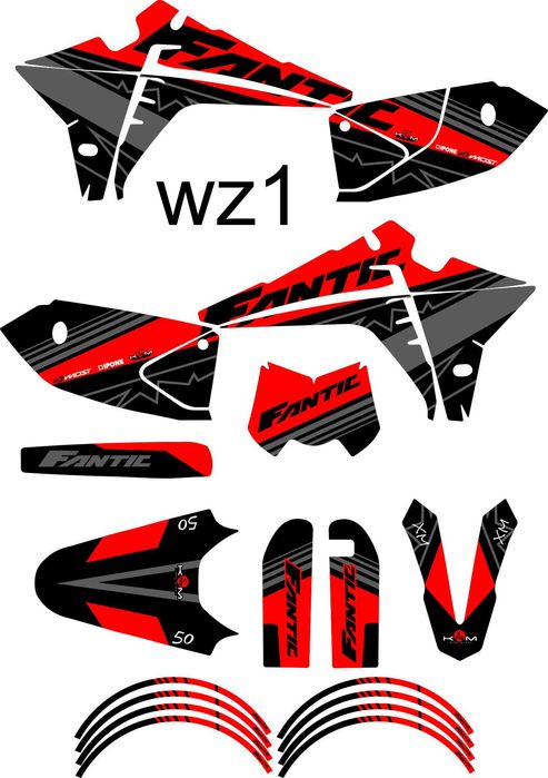 Naklejki Fantic XM 50 2023+ Okleina