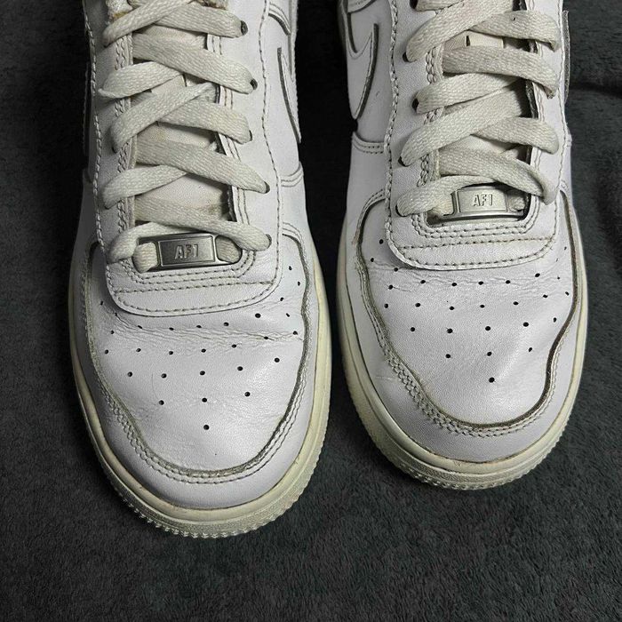 Обувь 38 кроссовки Nike Air Force 1 белые кожаные 38