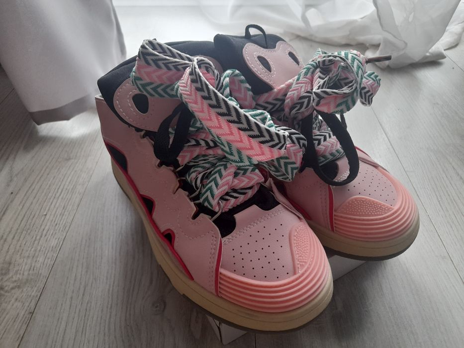 Buty różowe w stylu Lanvin nowe W-Wa