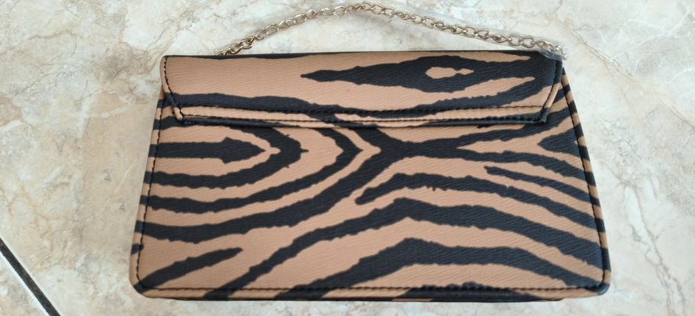 Torebka brązowa czarna zebra nowa z metką