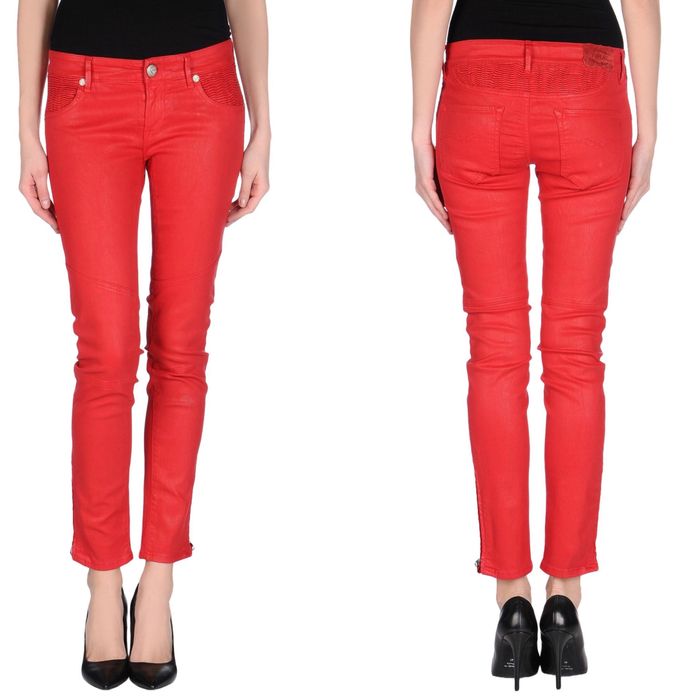Джинсы replay красные