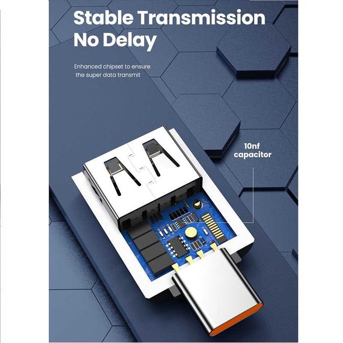 Adaptador USB C 3.0 Macho / USB A Fêmea NOVO