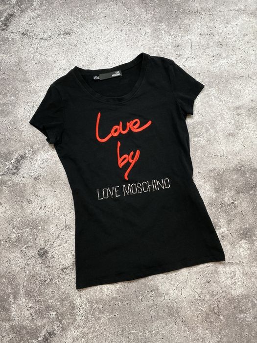 Женская черная футболка Love Moschino Xs/S