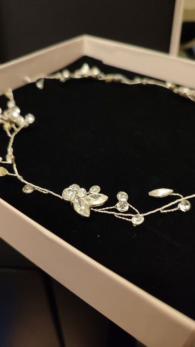 Opaska do włosów ślub wesele Novia Blancia