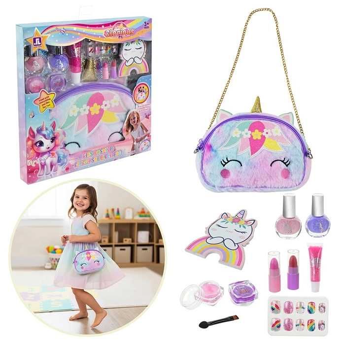 Набір косметики Єдиноріг ZR-54A косметичка тіні помади блиск лак