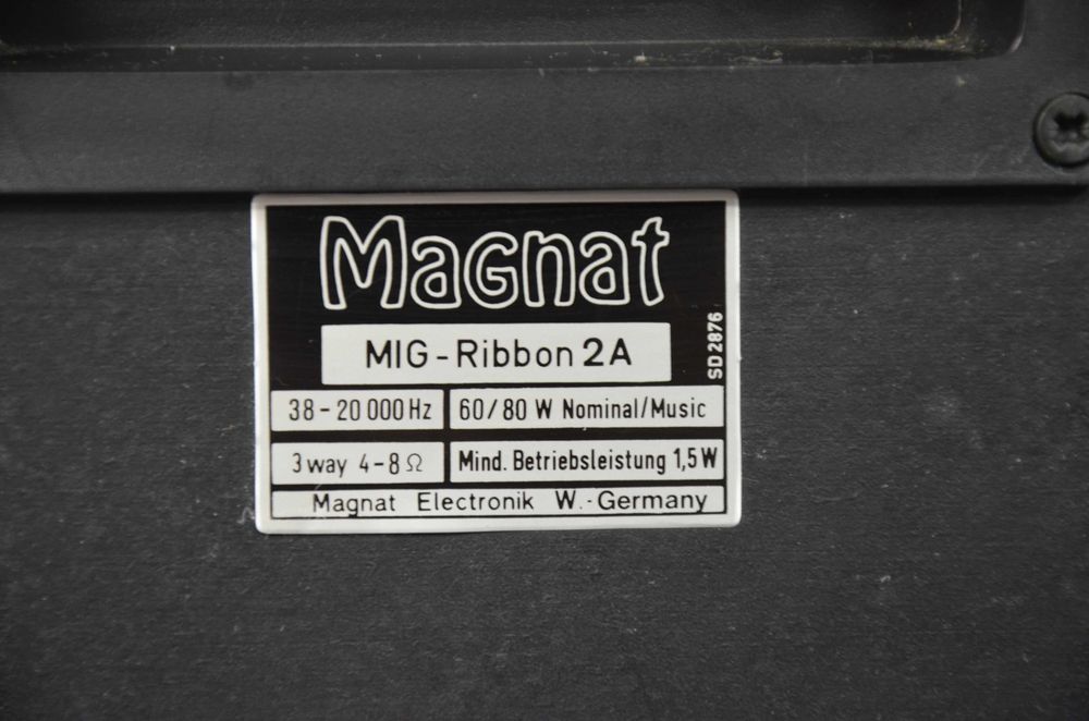 MAGNAT MIG-RIBBON 2A Kolumny podstawkowe stereo oryginalny stan okazja