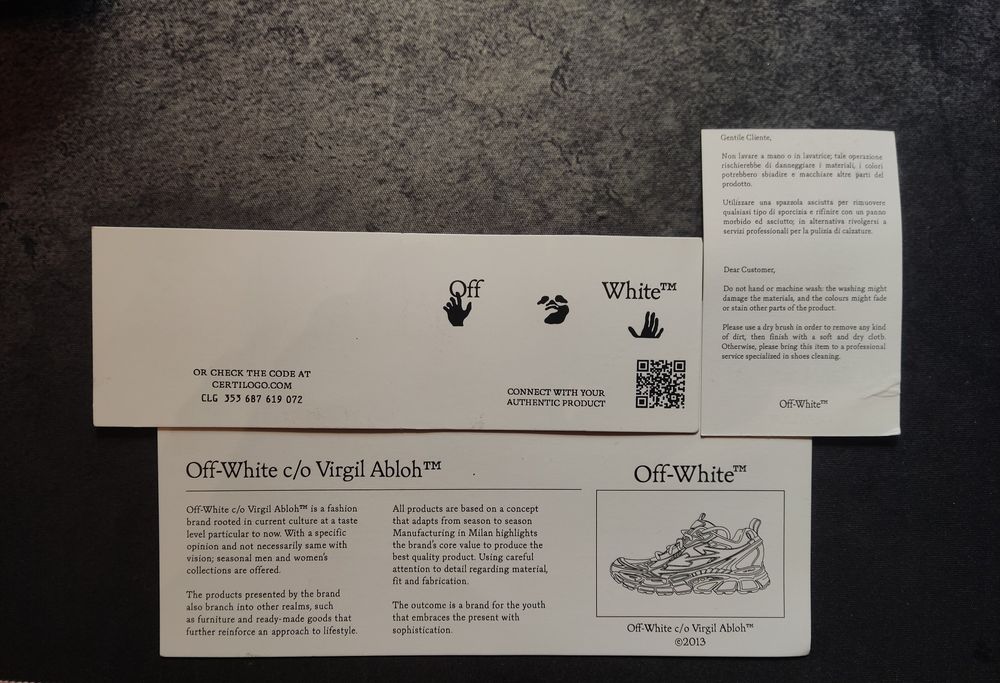 Off White Be Right Back