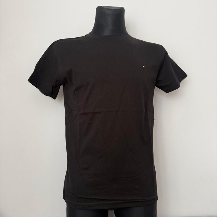 XXL Tommy czarny T-shirt meski polo