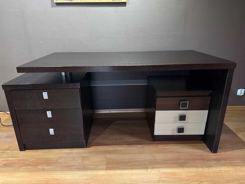 biurko drewniane duże 150x76