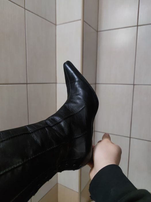 buty  damskie 36 muszkieterki wiązane spiczaste na szpilce szpilki ele