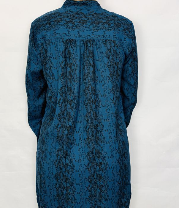 Niebiesko-czarna tunika z guziczkami XS 34