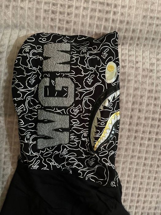 Кофта Bape чорно-сірого кольору