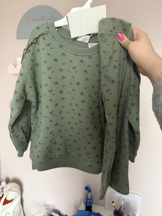 Komplet Zara 92 bluza legginsy