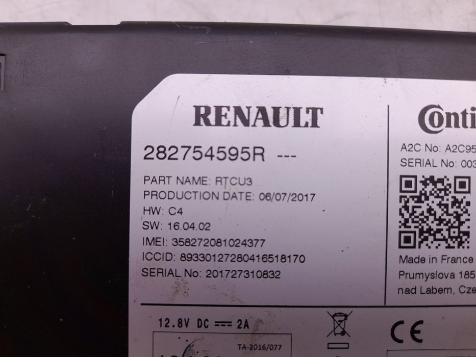 Módulo genérico RENAULT Megane IV (B9A/M_)