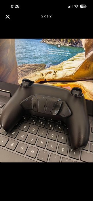 PS5 Slim, 2 comandos (1scuf) volante e jogos