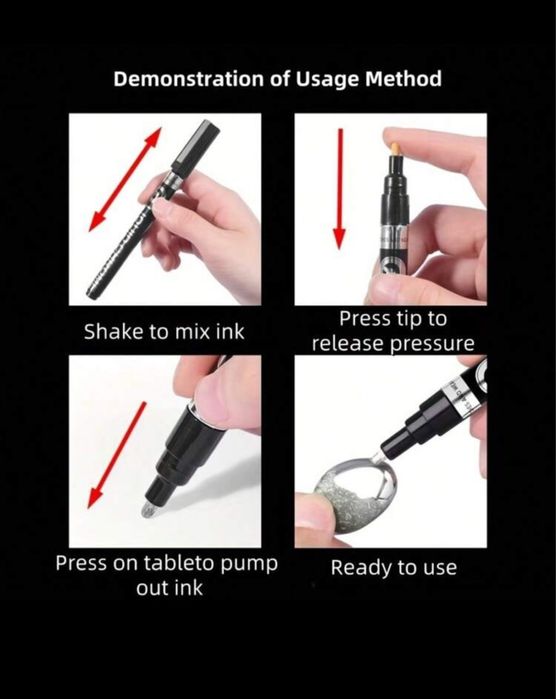 2 canetas glitter tinta dourada e prateada NOVAS