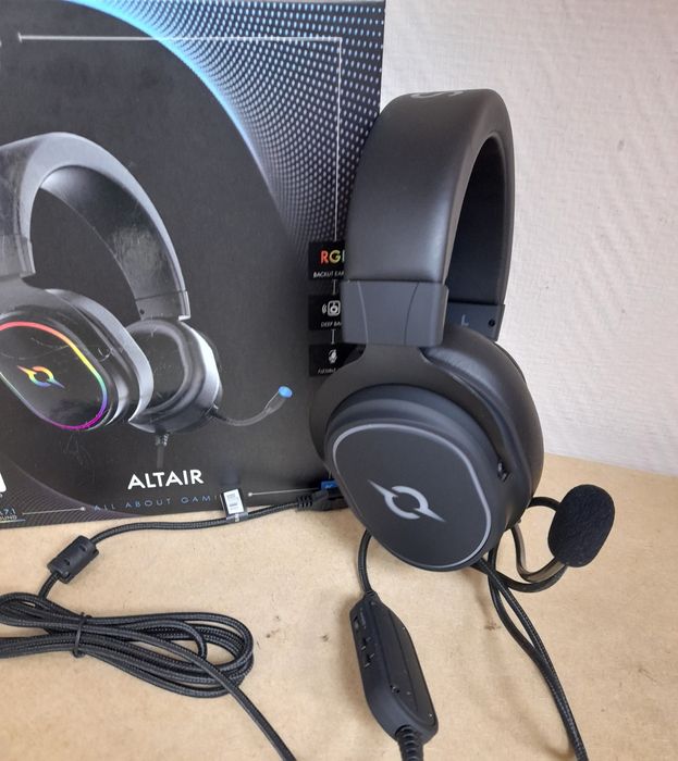 Игровые проводные Наушники Aqirys Altair Black