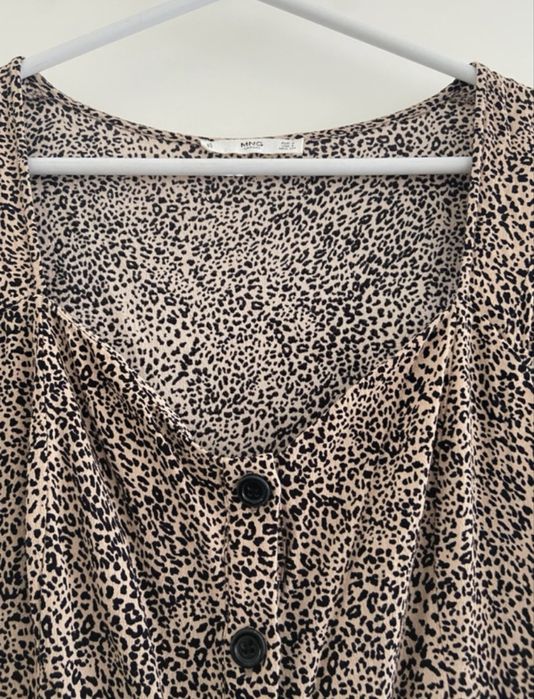 Vestido com padrao - Mango