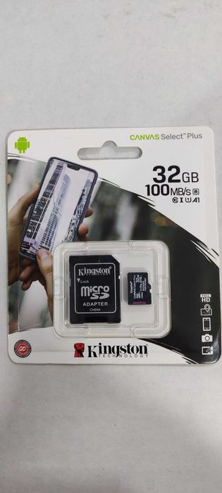 Карта пам'яті Kingston 32GB Canvas Select Plus Class 10