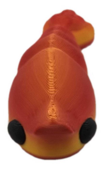 Lśniąca Krewetka — figurka ruchoma krewetka — Druk 3D