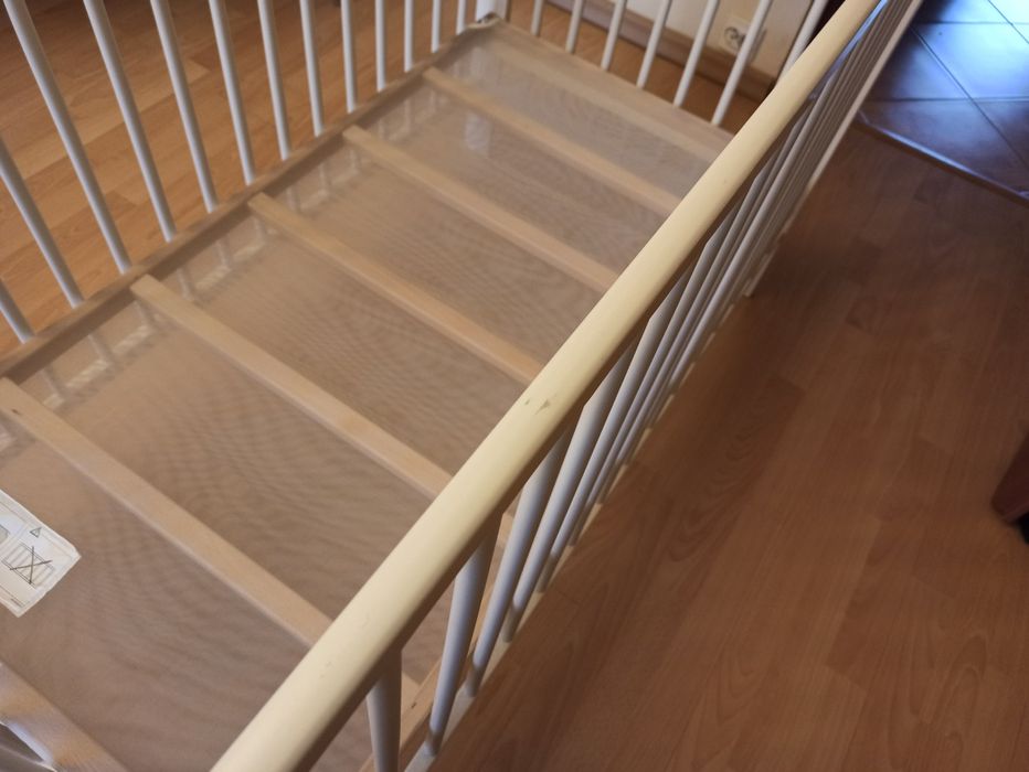 Łóżeczko dziecięce IKEA Gulliver z materacem Hilding Dobranocka