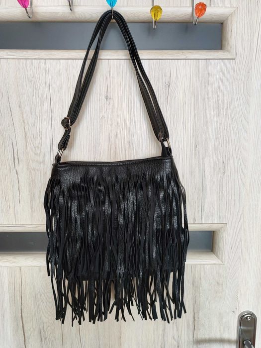 Czarna torebka skóra naturalna