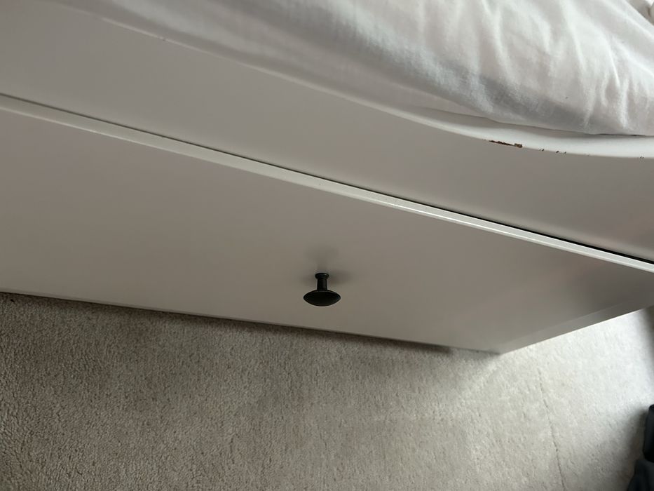 Leżanka łóżko Hemnes Ikea + 2 materace