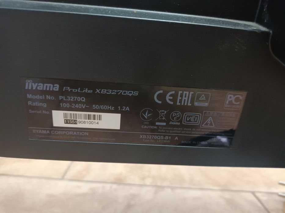 Monitor IIYAMA Prolite XB3270QS