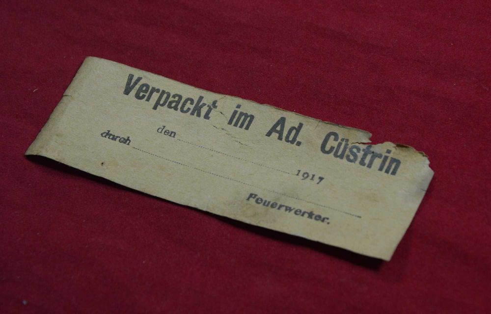 Stary Blankiet 1917 Verpackt im Ad. Cüstrin Küstrin Kostrzyn nad Odrą