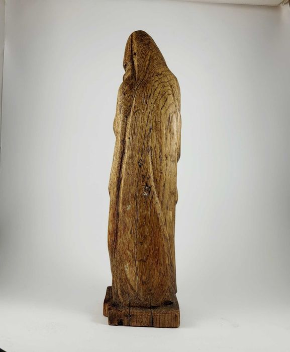 Stara rzeźba drewniana – figura sakralna – dąb