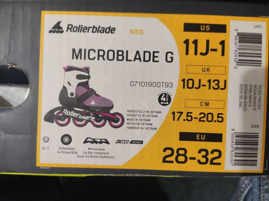Дитячі ролики Rollerblade Microblade G 28-32